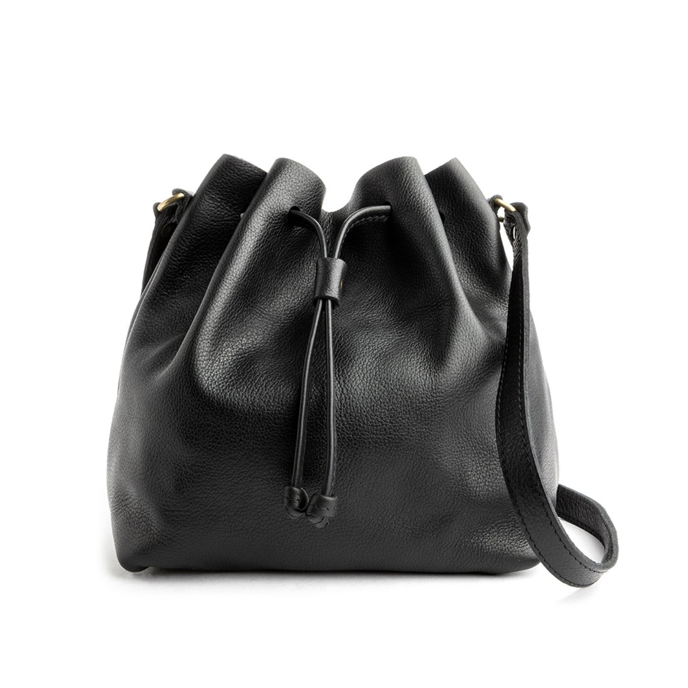 Brand New Never Used Portland Leather Goods small bucket bag - black